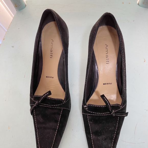 Amalfi Made in Italy Size 8 Women’s Black Pumps - Picture 6 of 8